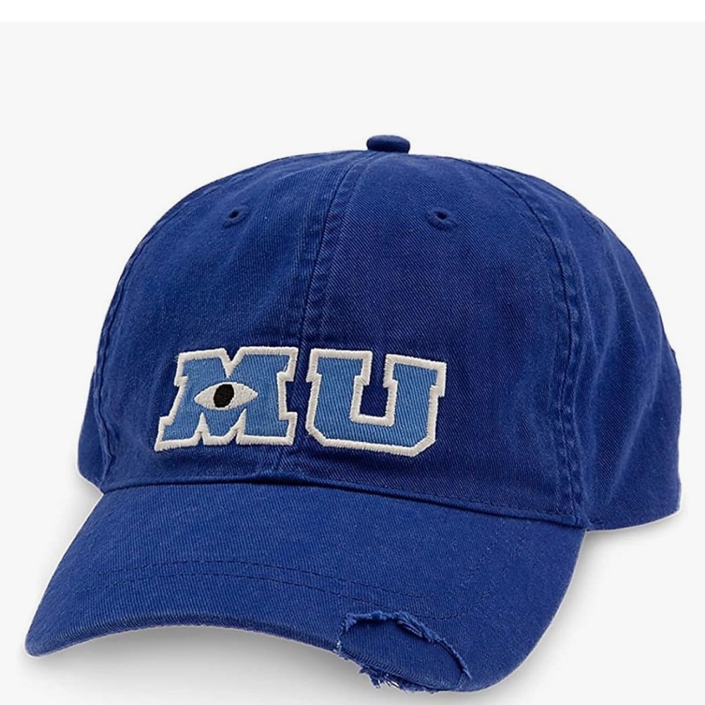 * Disney Parks MU Monsters University Blue Baseball Cap Velcro